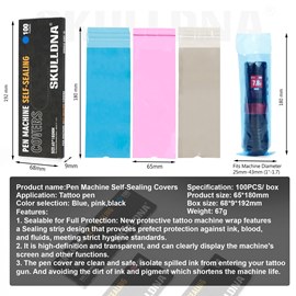 Барьерная защита на машинку SKULL DNA Self-sealing Cover Pink